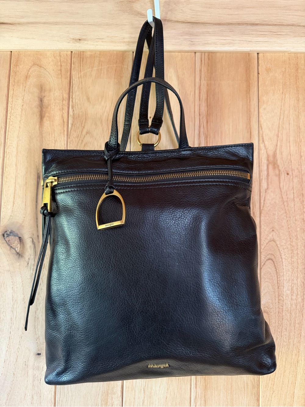Margot Maggie Leather Backpack, EUC